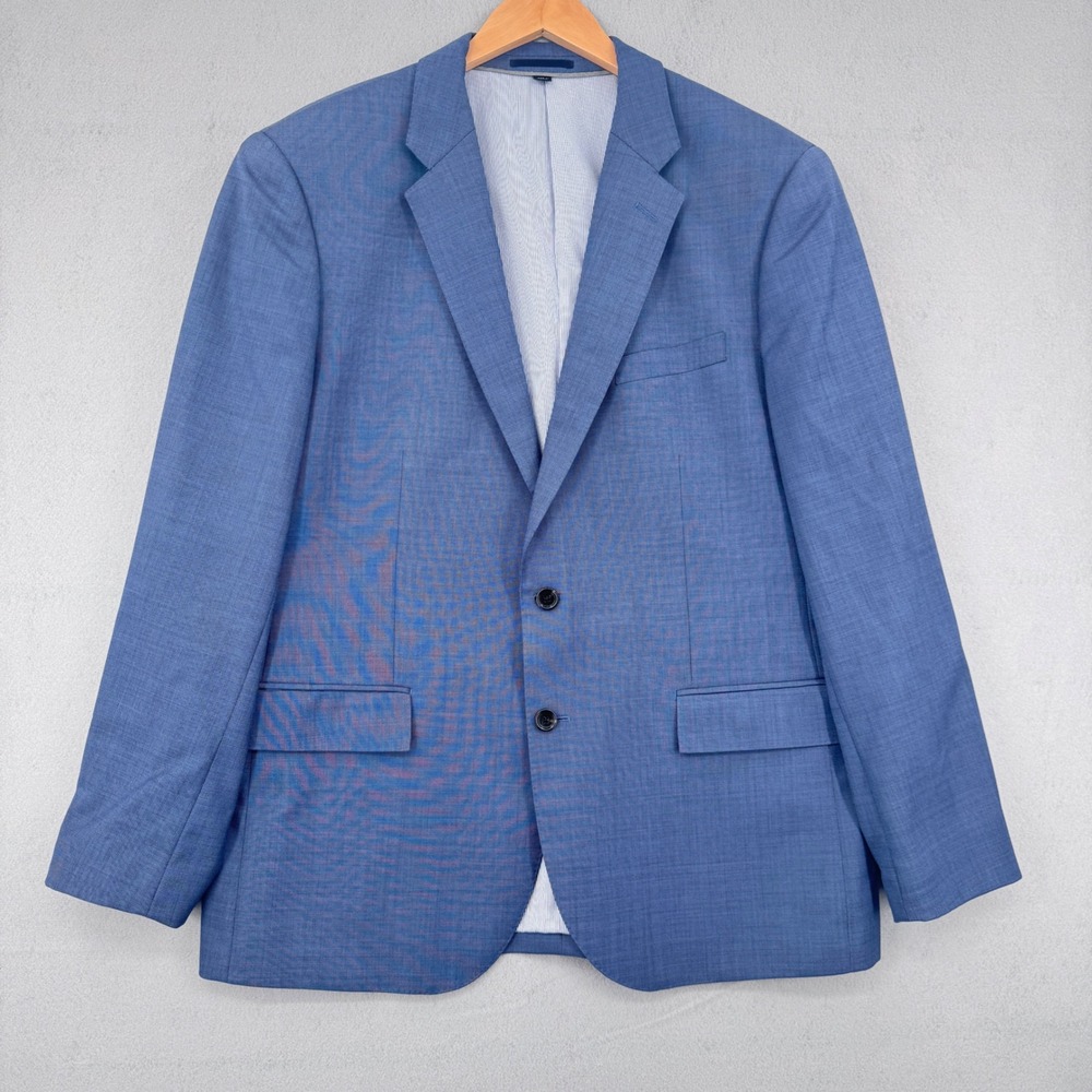 J.Crew Ludlow Blazer Mens 44R Blue Italian Tollegno Stretch Slim Fit Suit Jacket
